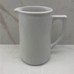 Vintage White Ceramic Pitcher Stamped 791